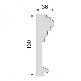 Гладкий Молдинг Decoro-Gesso М26