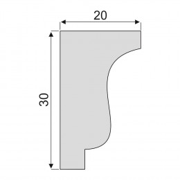 Гладкий Молдинг Decoro-Gesso М27