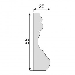 Гладкий Молдинг Decoro-Gesso М28