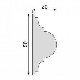 Гладкий Молдинг Decoro-Gesso М29