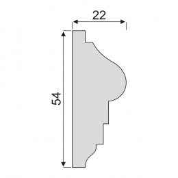Гладкий Молдинг Decoro-Gesso М30