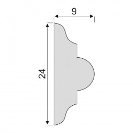 Гладкий Молдинг Decoro-Gesso М31
