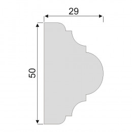 Гладкий Молдинг Decoro-Gesso М33