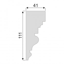Гладкий Молдинг Decoro-Gesso М34