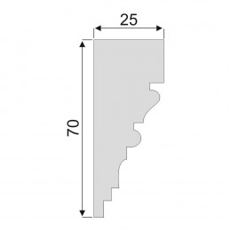 Гладкий Молдинг Decoro-Gesso М37
