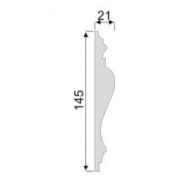 Гладкий Молдинг Decoro-Gesso М39