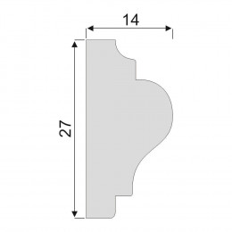 Гладкий Молдинг Decoro-Gesso М41