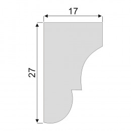 Гладкий Молдинг Decoro-Gesso М44