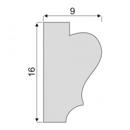 Гладкий Молдинг Decoro-Gesso М45