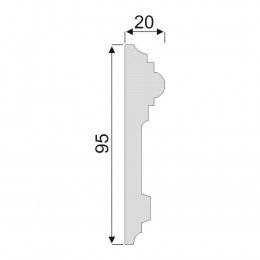 Гладкий Молдинг Decoro-Gesso М47