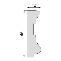 Гладкий Молдинг Decoro-Gesso М48