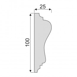 Гладкий Молдинг Decoro-Gesso М52