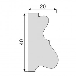 Гладкий Молдинг Decoro-Gesso М53
