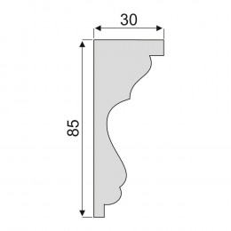 Гладкий Молдинг Decoro-Gesso М55