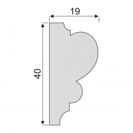 Гладкий Молдинг Decoro-Gesso М56