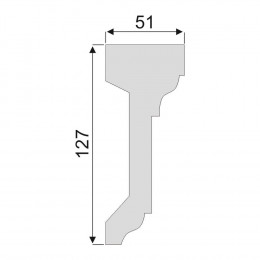 Гладкий Молдинг Decoro-Gesso М58