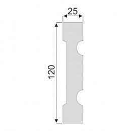 Гладкий Молдинг Decoro-Gesso М59