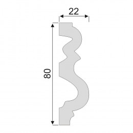 Гладкий Молдинг Decoro-Gesso М60
