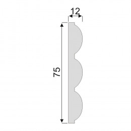 Гладкий Молдинг Decoro-Gesso М61