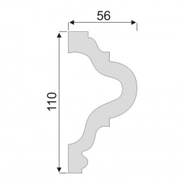Гладкий Молдинг Decoro-Gesso М62