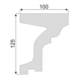 Гладкий Молдинг Decoro-Gesso М67