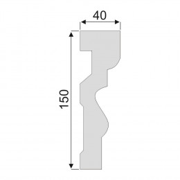 Гладкий Молдинг Decoro-Gesso М68