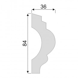 Гладкий Молдинг Decoro-Gesso М70