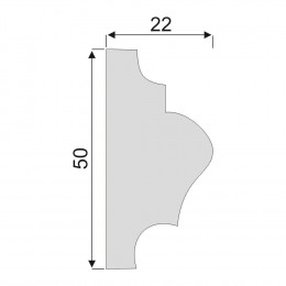 Гладкий Молдинг Decoro-Gesso М71