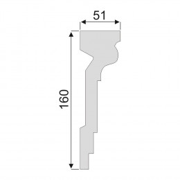 Гладкий Молдинг Decoro-Gesso М72
