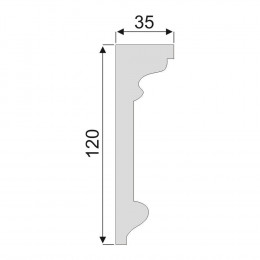 Гладкий Молдинг Decoro-Gesso М73