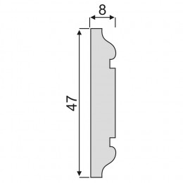 Гладкий Молдинг Decoro-Gesso М7