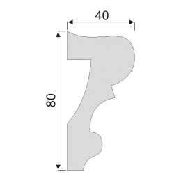 Гладкий Молдинг Decoro-Gesso М81