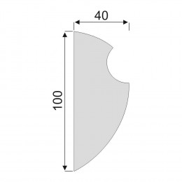 Гладкий Молдинг Decoro-Gesso М82