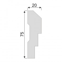 Гладкий Молдинг Decoro-Gesso М85