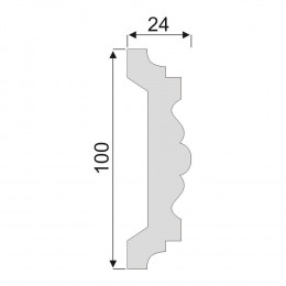 Гладкий Молдинг Decoro-Gesso М86