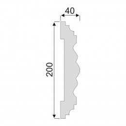 Гладкий Молдинг Decoro-Gesso М89