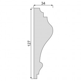 Гладкий Молдинг Decoro-Gesso М8