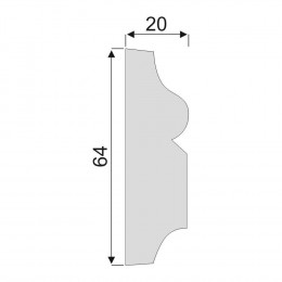 Гладкий Молдинг Decoro-Gesso М91