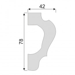 Гладкий Молдинг Decoro-Gesso М92