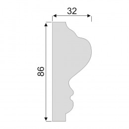 Гладкий Молдинг Decoro-Gesso М94