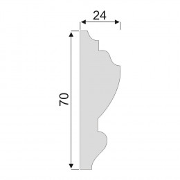Гладкий Молдинг Decoro-Gesso М95