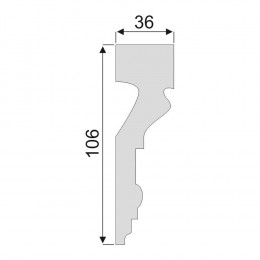 Гладкий Молдинг Decoro-Gesso М96