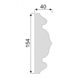 Гладкий Молдинг Decoro-Gesso М98