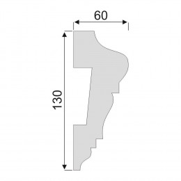 Гладкий Молдинг Decoro-Gesso М99