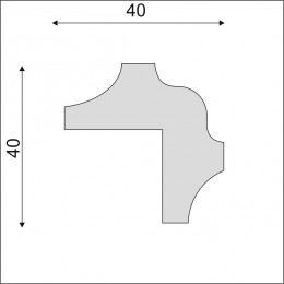 Молдинг угловой Decoro-Gesso МУ1