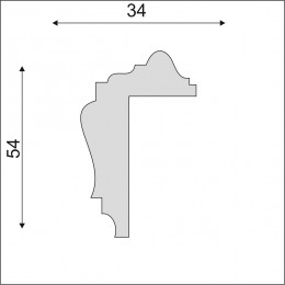 Молдинг угловой Decoro-Gesso МУ2
