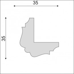 Молдинг угловой Decoro-Gesso МУ3