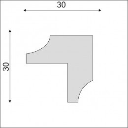Молдинг угловой Decoro-Gesso МУ5