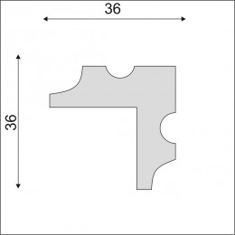 Молдинг угловой Decoro-Gesso МУ6