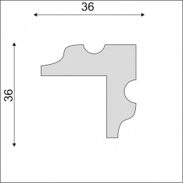 Молдинг угловой Decoro-Gesso МУ7